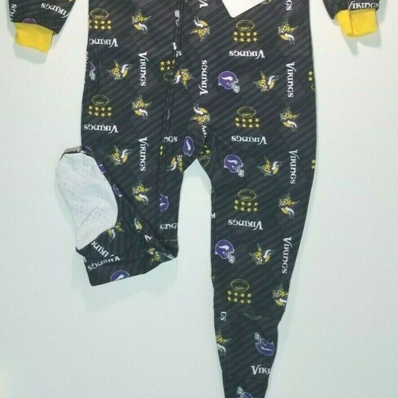 Minnesota Vikings 2T or 3T Gerber footed blanket sleeper NFL Official toddler - Picture 2 of 3